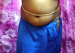Desi Hot Girl Showing Her Assets Stripping In Saree