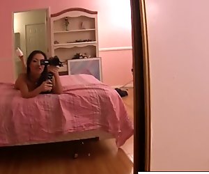 Asa Akira plays with herself